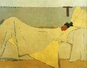 Edouard Vuillard In Bed oil painting reproduction
